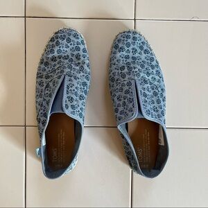 Toms Floral Slip-On Flats